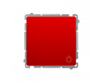 Przycisk "światło" (moduł) 10AX 250V, szybkozłącza, czerwony BMS1.01/22