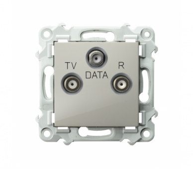 Gniazdo RTV-DATA Kaszmirowy beż Ospel Szafir