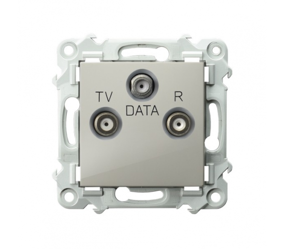 Gniazdo RTV-DATA Kaszmirowy beż Ospel Szafir