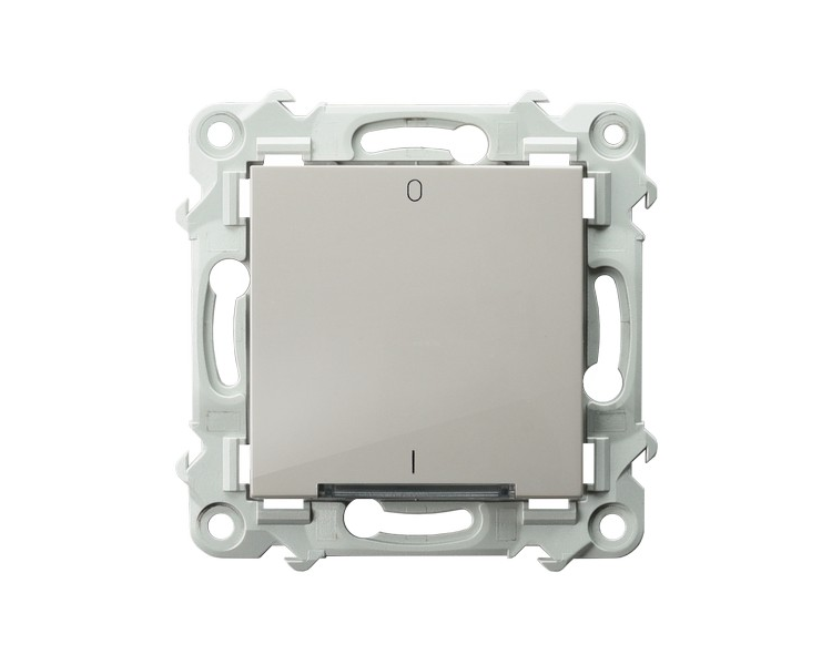 Łącznik dwubiegunowy z podświetleniem białym Kaszmirowy beż Ospel Szafir