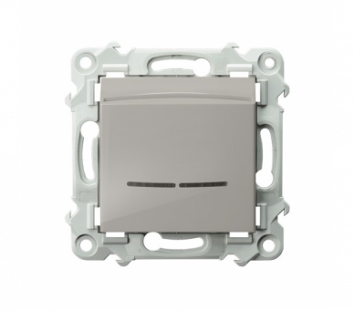 Łącznik hotelowy z podświetleniem pomarańczowym Kaszmirowy beż Ospel Szafir