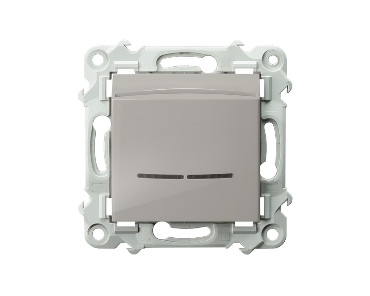 Łącznik hotelowy z podświetleniem pomarańczowym Kaszmirowy beż Ospel Szafir