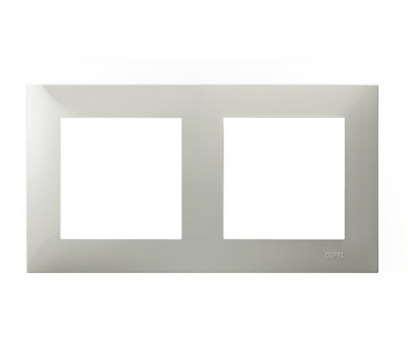 Ramka podwójna Kaszmirowy beż Ospel Szafir