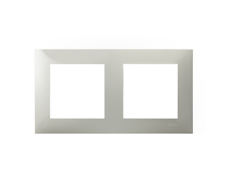 Ramka podwójna Kaszmirowy beż Ospel Szafir