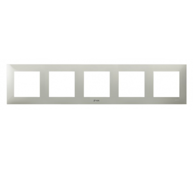 Ramka pięciokrotna do łączników IP-44 Kaszmirowy beż Ospel Szafir