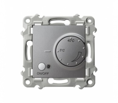 Regulator temperatury z czujnikiem podpodłogowym Szary mat Ospel Szafir