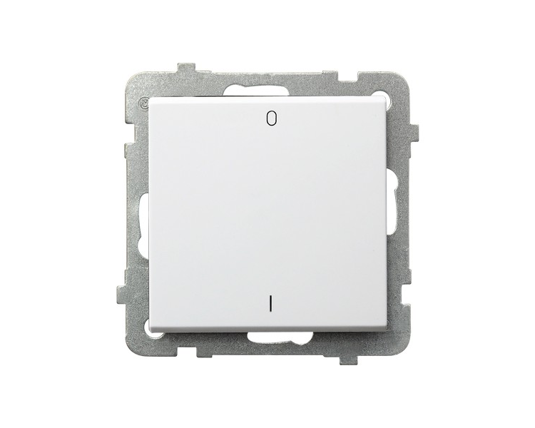 Łącznik dwubiegunowy Biały mat Ospel Sonata