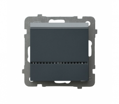 Łącznik hotelowy z podświetleniem pomarańczowym Szary grafit Ospel Sonata