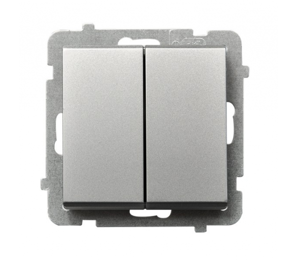 Łącznik podwójny krzyżowy Srebro mat Ospel Sonata