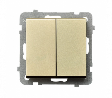 Łącznik podwójny krzyżowy Szampański złoty Ospel Sonata