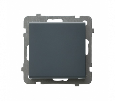 Łącznik jednobiegunowy Szary grafit Ospel Sonata