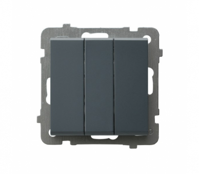 Łącznik potrójny zwierny Szary grafit Ospel Sonata