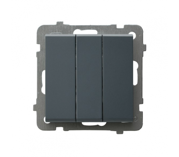 Łącznik potrójny zwierny Szary grafit Ospel Sonata