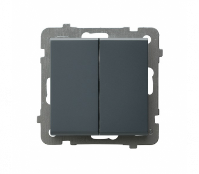 Łącznik dwugrupowy świecznikowy Szary grafit Ospel Sonata