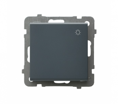 Łącznik zwierny światło Szary grafit Ospel Sonata