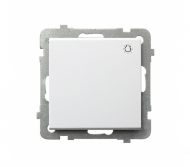 Łącznik zwierny światło Biały mat Ospel Sonata