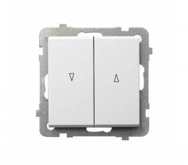 Łącznik żaluzjowy, zwierny Biały mat Ospel Sonata