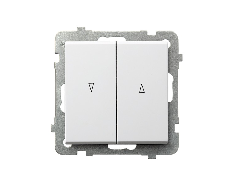 Łącznik żaluzjowy z blokadą mechaniczną Biały mat Ospel Sonata