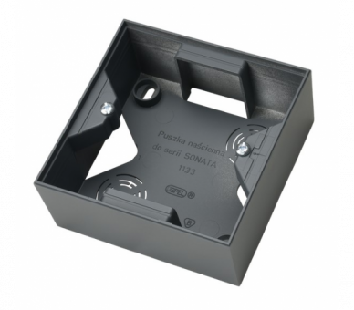 Puszka instalacyjna do serii SONATA pojedyncza Szary grafit Ospel Sonata