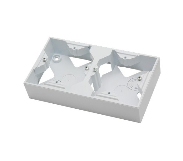 Puszka instalacyjna do serii SONATA podwójna Biały mat Ospel Sonata