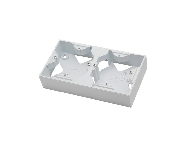 Puszka instalacyjna do serii SONATA podwójna Biały mat Ospel Sonata