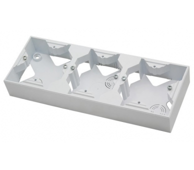 Puszka instalacyjna do serii SONATA potrójna Biały mat Ospel Sonata