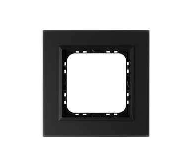 Ramka pojedyncza Czarne szkło szronione Ospel Sonata
