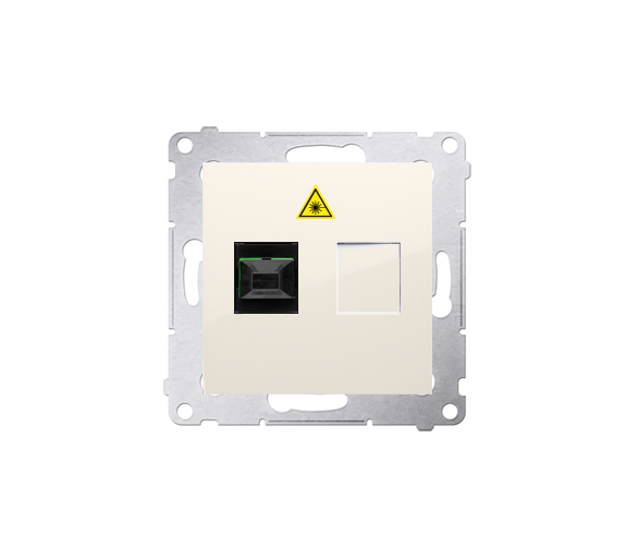 Gniazdo światłowodowe / optyczne pojedyncze kremowy DGS1.01/41