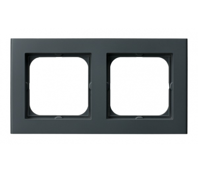 Ramka podwójna Szary grafit Ospel Sonata