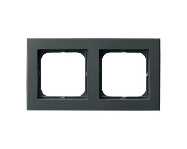 Ramka podwójna Szary grafit Ospel Sonata