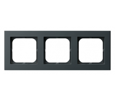 Ramka potrójna Szary grafit Ospel Sonata