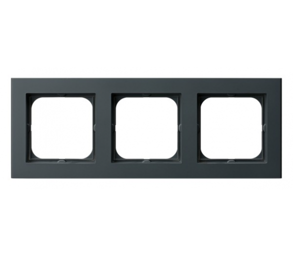 Ramka potrójna Szary grafit Ospel Sonata