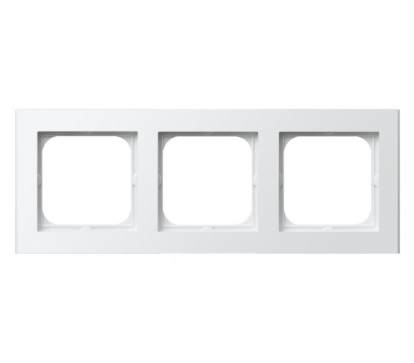 Ramka potrójna Biały mat Ospel Sonata