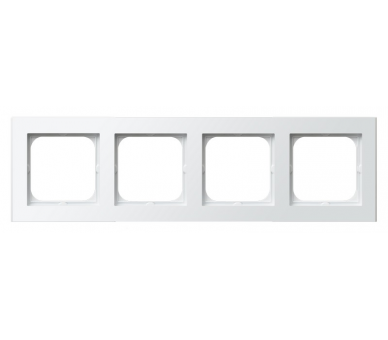 Ramka poczwórna Biały mat Ospel Sonata