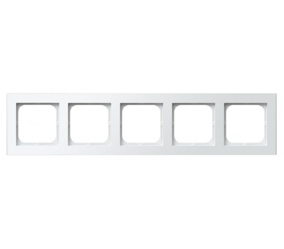 Ramka pięciokrotna Biały mat Ospel Sonata
