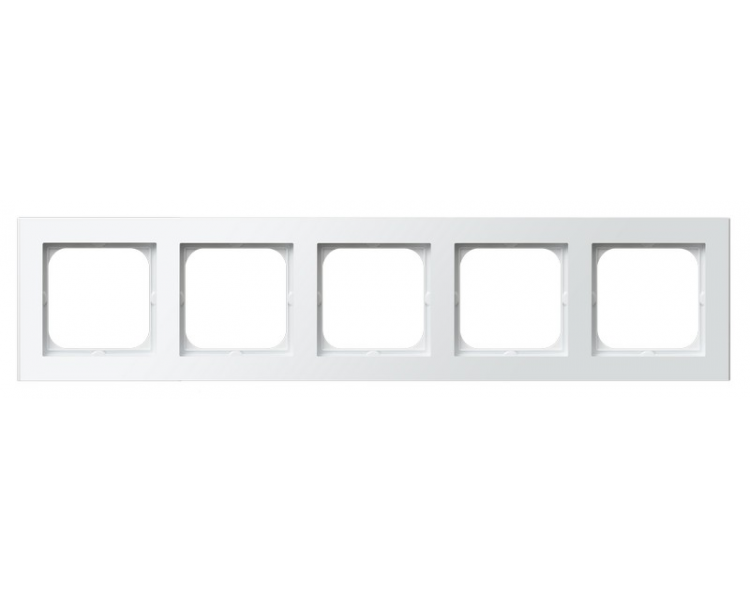 Ramka pięciokrotna Biały mat Ospel Sonata