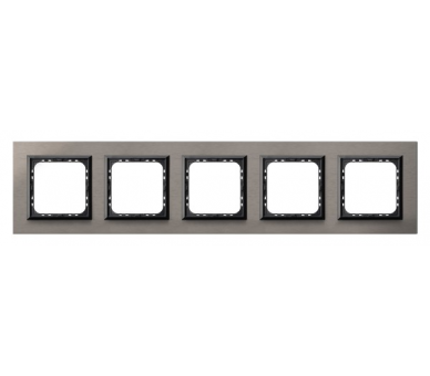 Ramka pięciokrotna Szczotkowana satyna Ospel Sonata