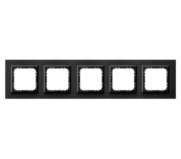 Ramka pięciokrotna Szczotkowany antracyt Ospel Sonata