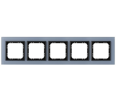 Ramka pięciokrotna Niebieskie szkło szronione Ospel Sonata