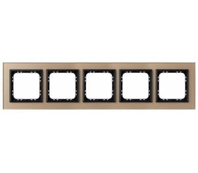 Ramka pięciokrotna Szampańskie szkło szronione Ospel Sonata