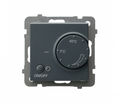 Regulator temperatury z czujnikiem napowietrznym Szary grafit Ospel Sonata