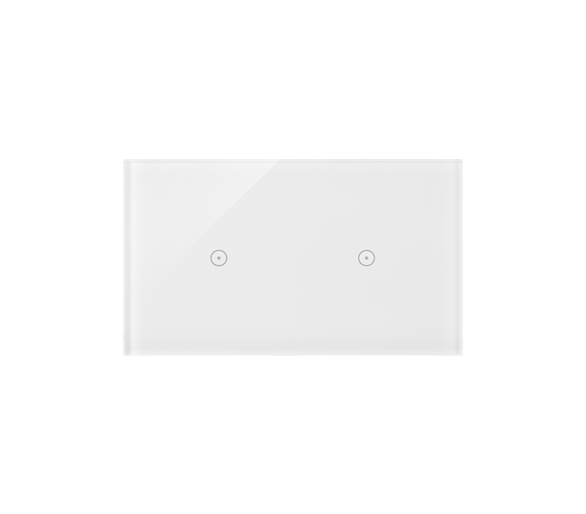 Panel dotykowy 2 moduły 1 pole dotykowe, 1 pole dotykowe, biała perła DSTR211/70