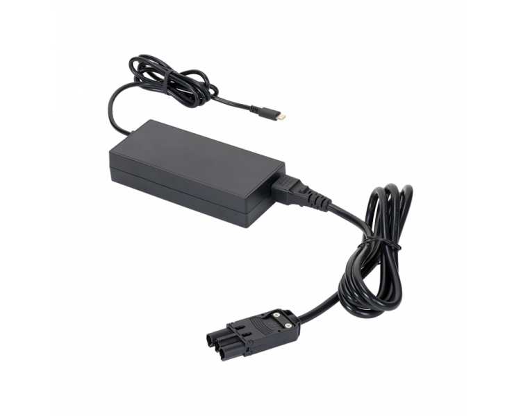 Zasilacz 230V 100W USB-C z przewodem na szybkozłącze, z gniazdem USB C Thunderbolt, Simon 400, IP20, czarny, P: 100W Simon 400 CR6100121150201/14
