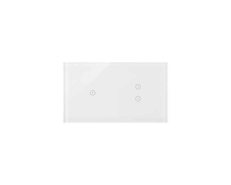 Panel dotykowy 2 moduły 1 pole dotykowe, 2 pola dotykowe pionowe, biała perła DSTR213/70