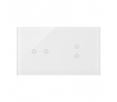 Panel dotykowy 2 moduły 2 pola dotykowe poziome, 2 pola dotykowe pionowe, biała perła DSTR223/70