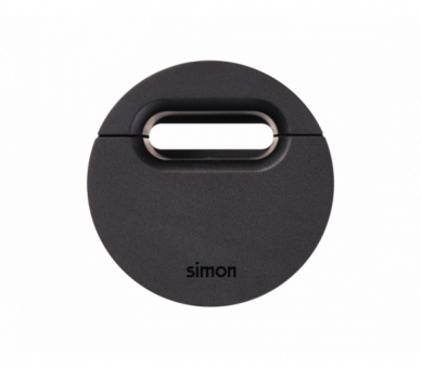 Meblowy przepust kablowy, IP20, czarny, Wym. montażowe: Ø54mm Simon 400, Flash 60 43100004-038