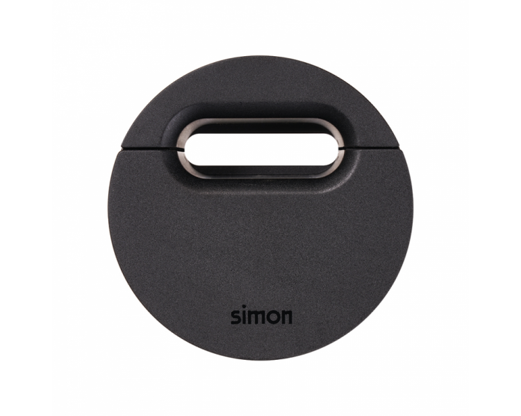 Meblowy przepust kablowy, IP20, czarny, Wym. montażowe: Ø54mm Simon 400, Flash 60 43100004-038
