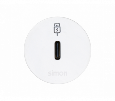 Meblowy port USB-C DATA ze stacją dokującą 1x HDMI + LAN + 3x USB-A w zestawie, IP20, biały, Wym. montażowe: Ø17mm Simon 400, Flash 30 43204303-030