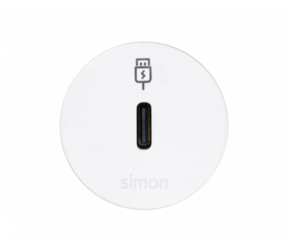 Meblowy port USB-C DATA ze stacją dokującą 1x HDMI + LAN + 3x USB-A w zestawie, IP20, biały, Wym. montażowe: Ø17mm Simon 400, Flash 30 43204303-030