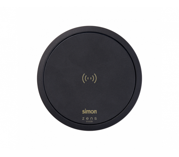 Meblowa ładowarka indukcyjna, 240V, czarny, Moc ładowania: 15W Simon 400, Flash 90 43390003-038